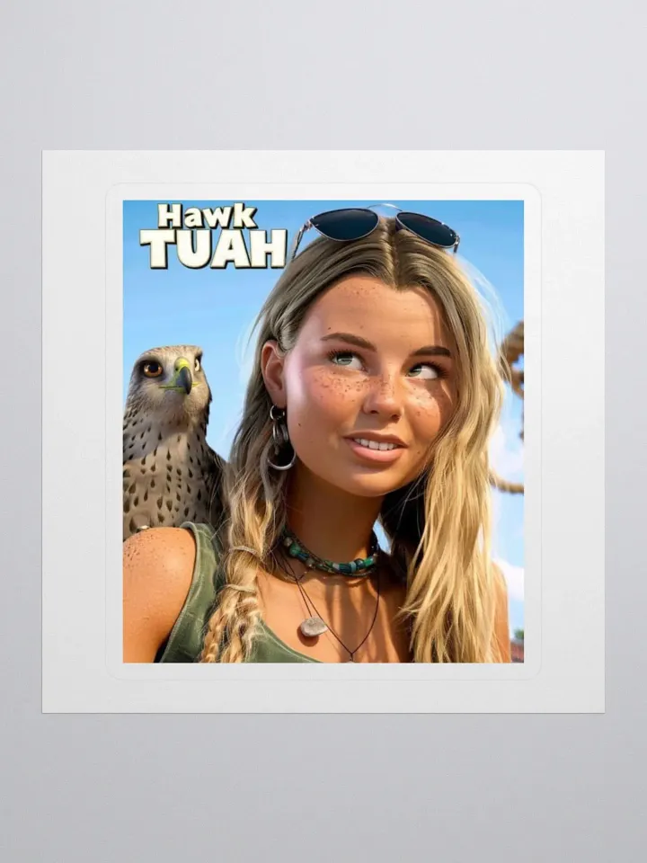 Hawk Tuah Cartoon Sticker product image (1)