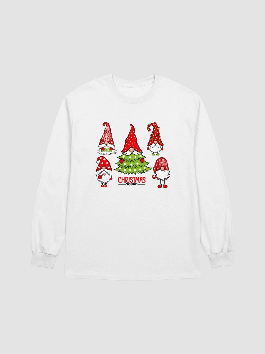 Gnome Christmas Squad Design Long Sleeve Shirt product image (4)