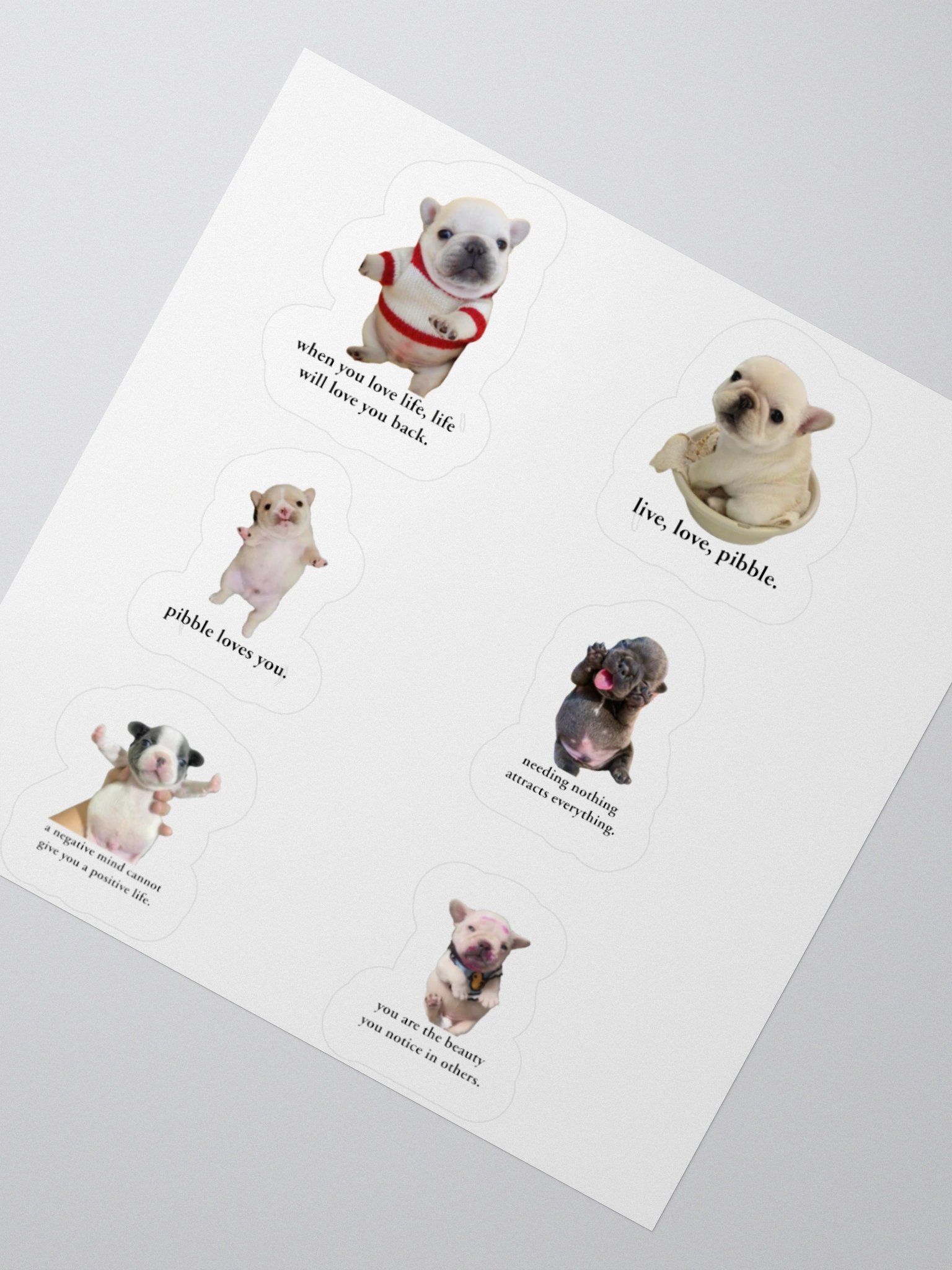 pibble love stickers ("3 x "3) product image (2)