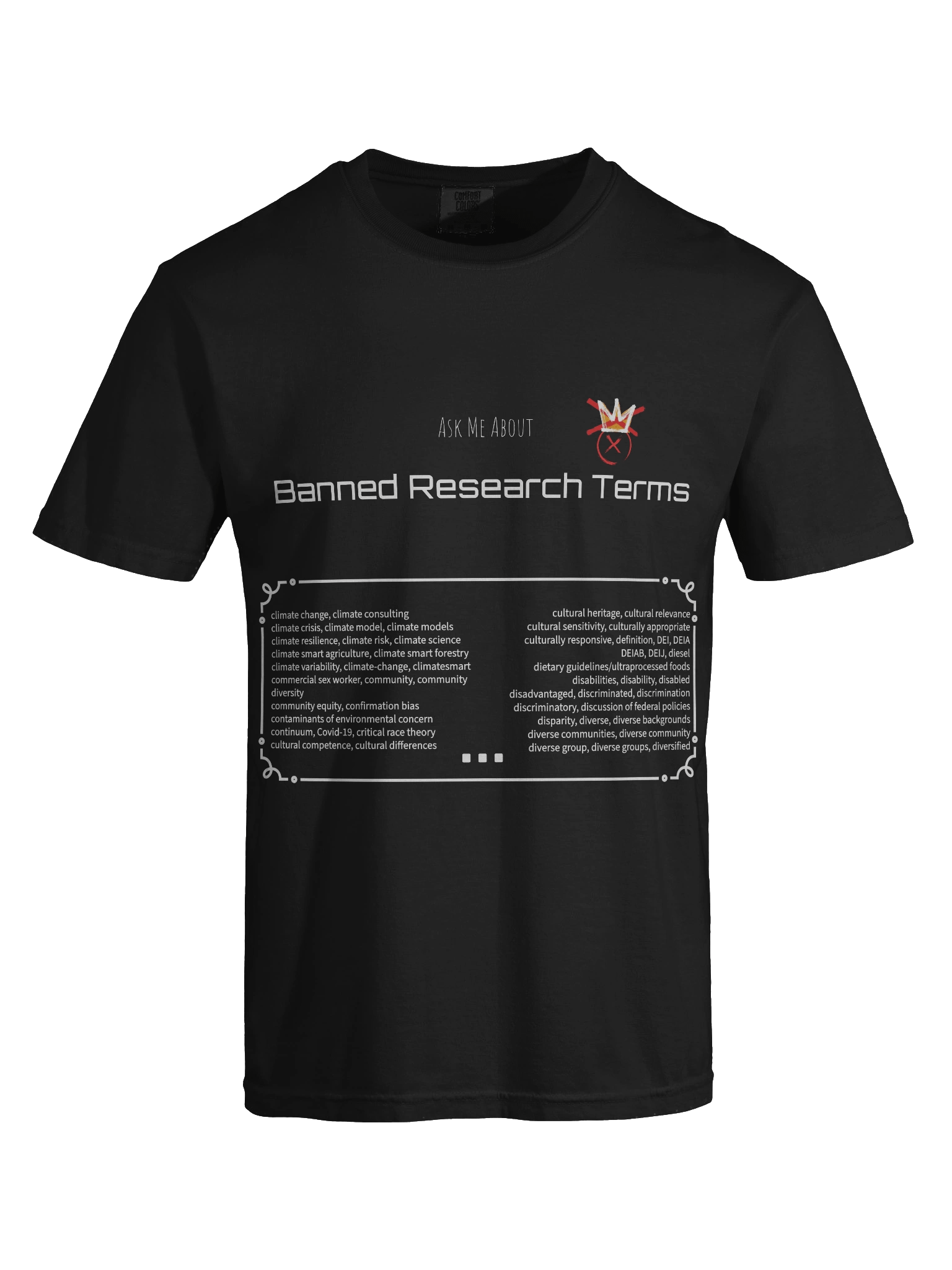 (AMA) Banned Research Terms t-shirt product image (55)