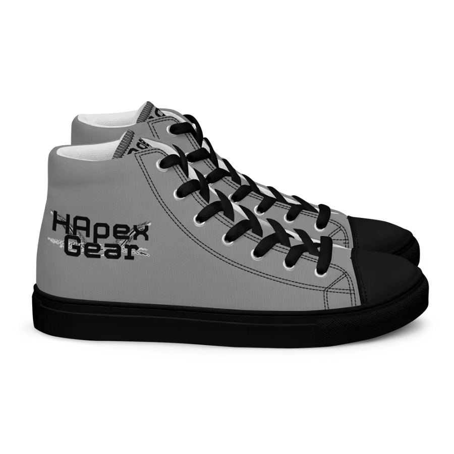 Black HApex Gear Black Logo Women's High Top Canvas Shoes product image (2)