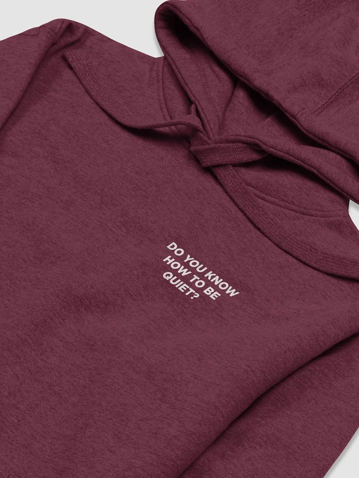 Do you know how to be Quiet? Hoodie (W) product image (2)
