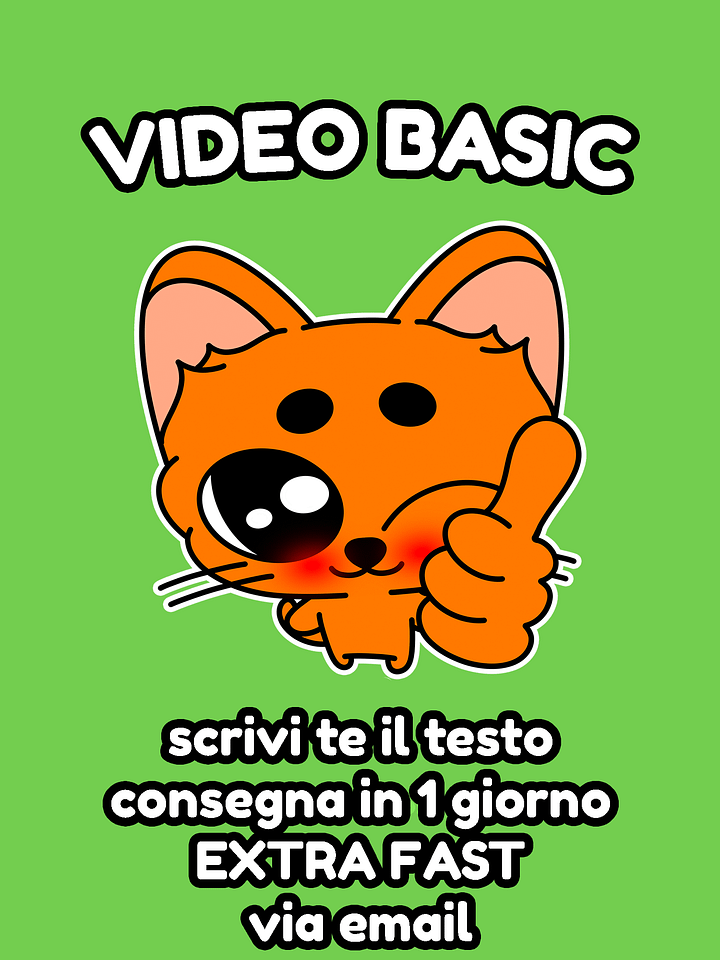 VIDEO PERSONALIZZATO - BASIC 1 DAY NO EXTRA product image (1)