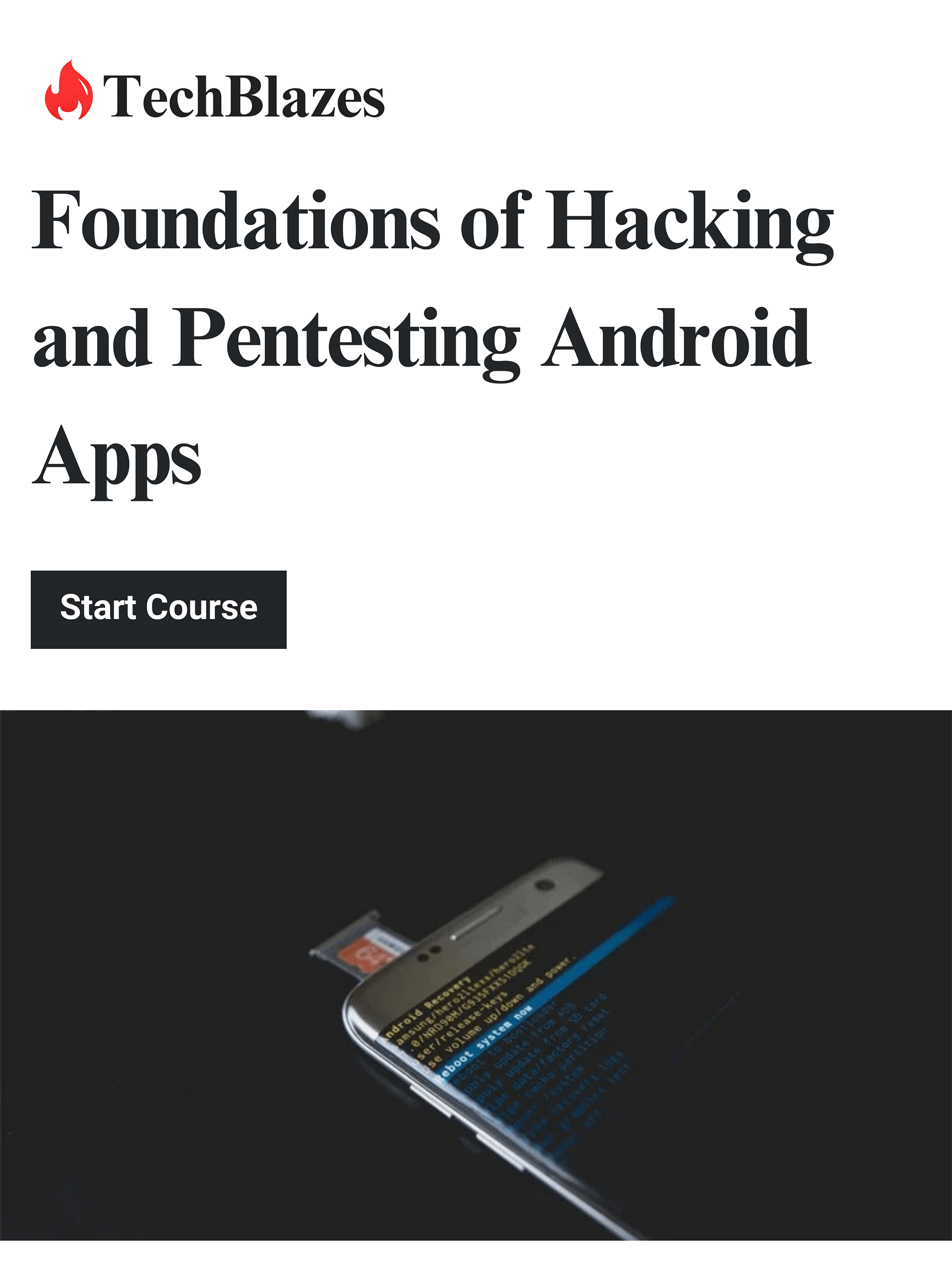 Foundations of Hacking and Pentesting Android Apps product image (1)