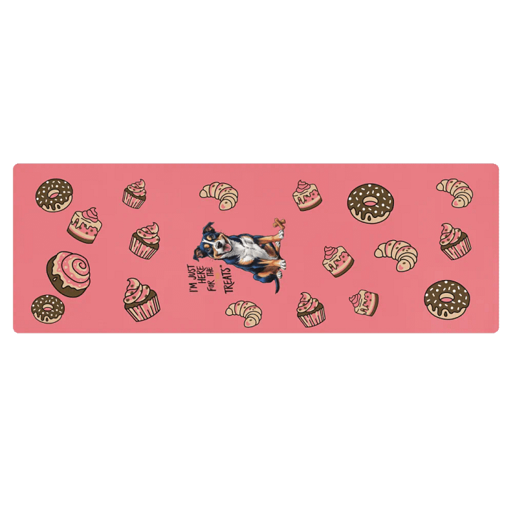 I'M YUST HERE FOR THE TREATS Yoga Mat product image (1)
