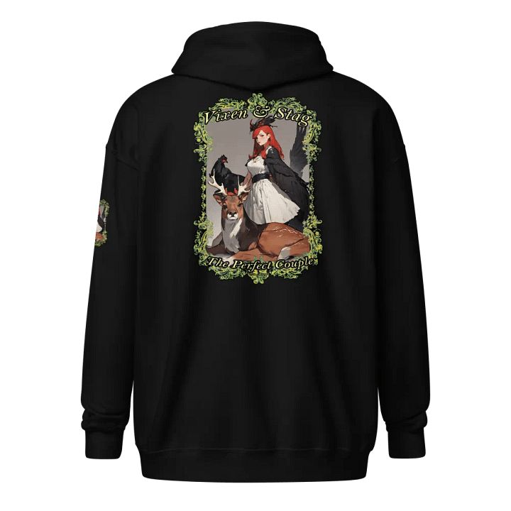 Vixen and Stag the perfect couple zip front hoodie product image (1)