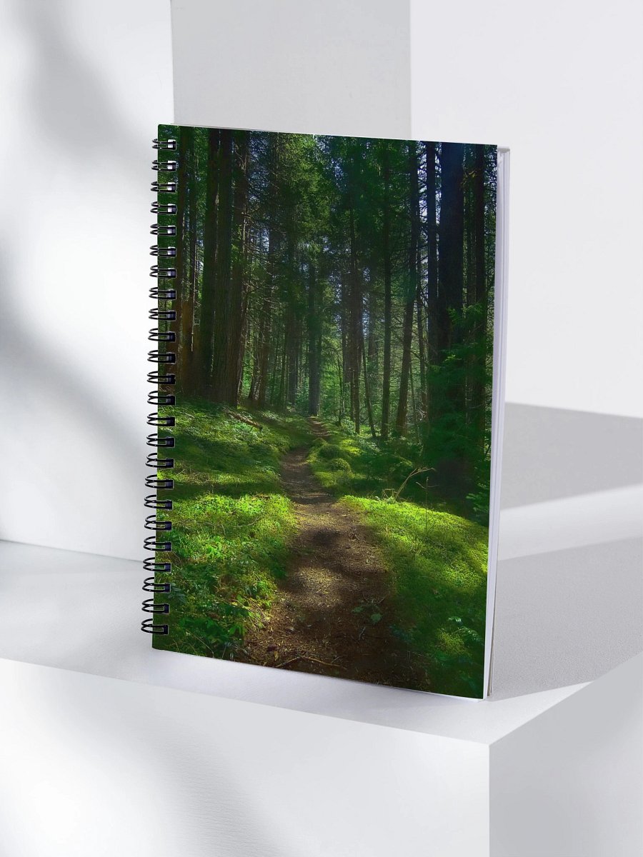 Lower Dungeness Trail Timber sun lighting Spiral Notebook product image (4)