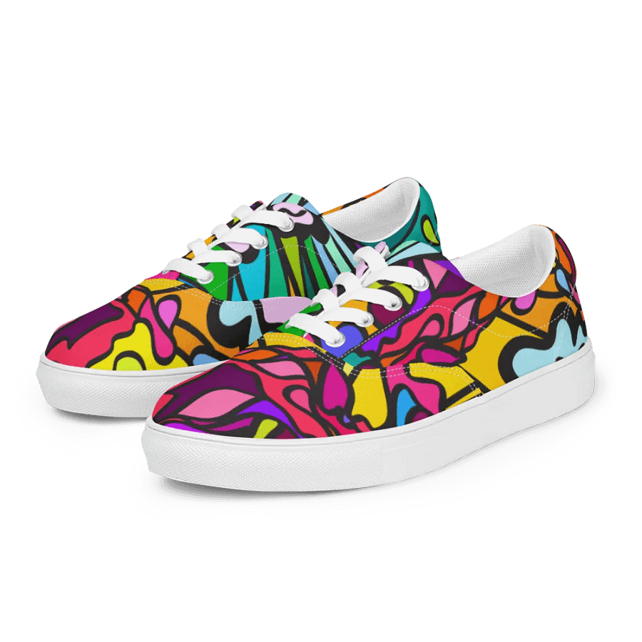 Swirls of Nature Men's Canvas Shoes - Wave at Sunset product image (5)