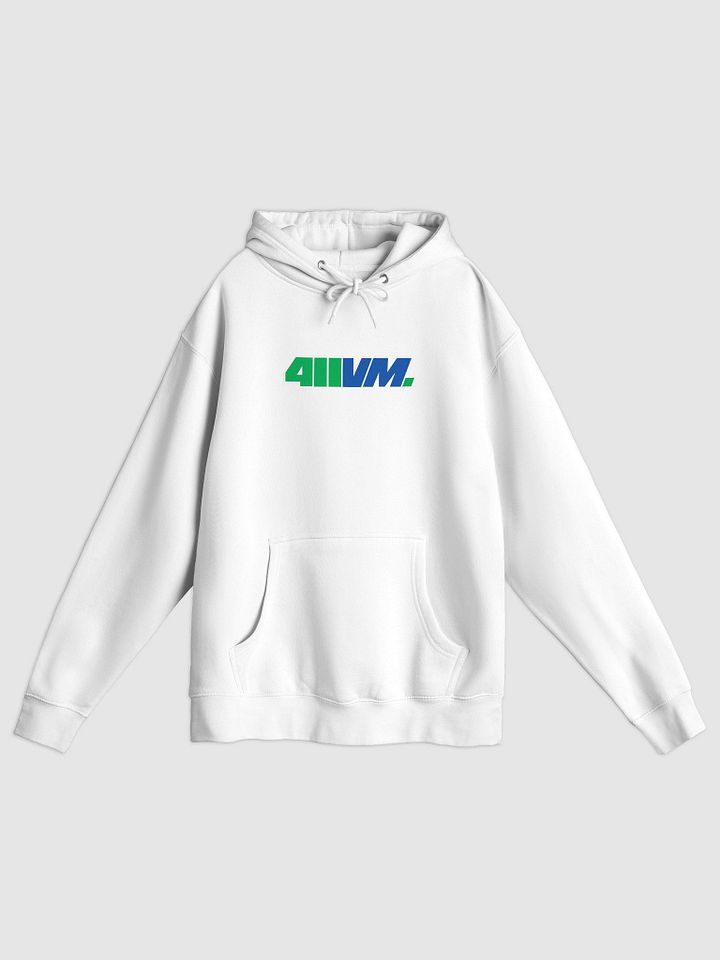 411VM Hoodie | Green/Blue Logo Centered product image (1)