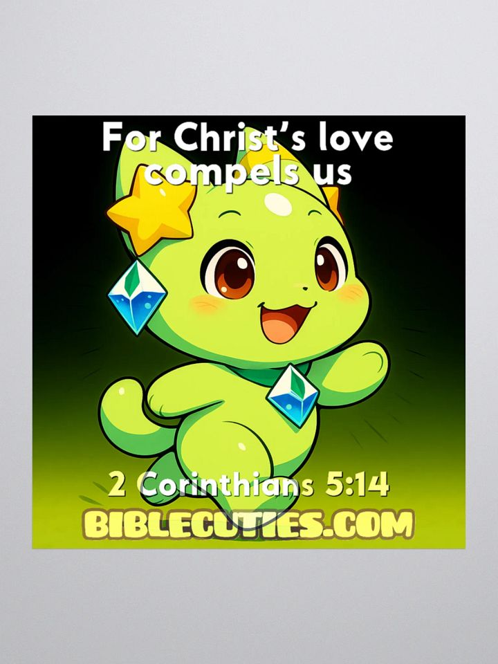 Bible Cuties Beatrice - For Christ's love compels us Sticker product image (2)