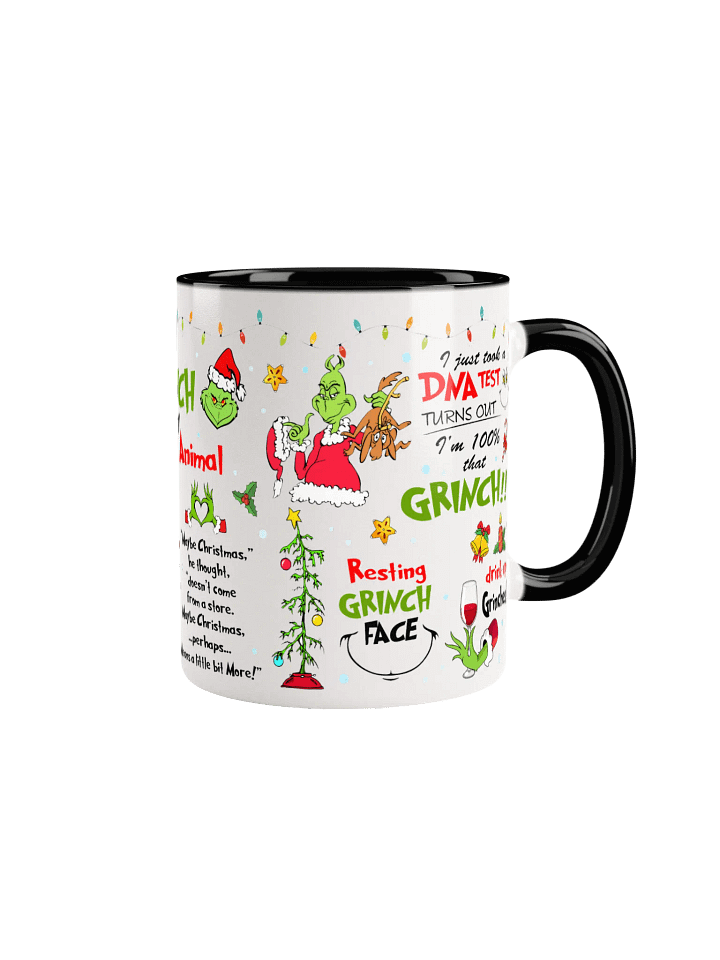 Festive Santa Green Character Ceramic Mug product image (5)
