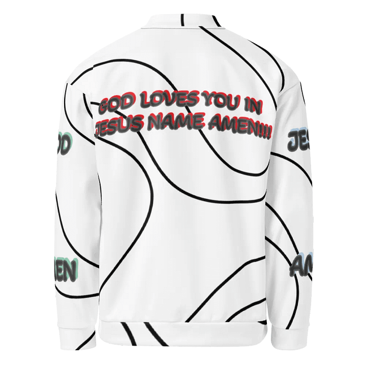 God Loves You Print Bomber Jacket product image (2)