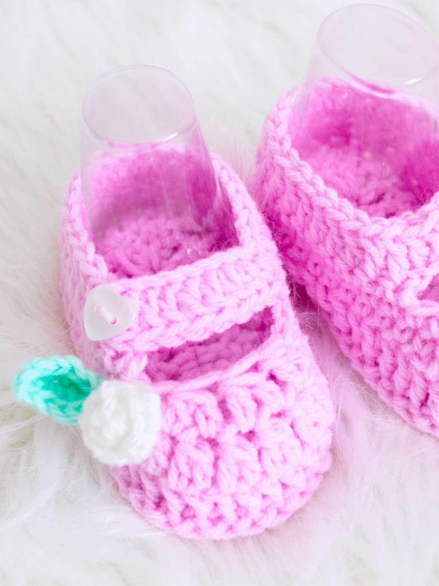 Crochet Pattern: Gracie Baby Shoes product image (4)
