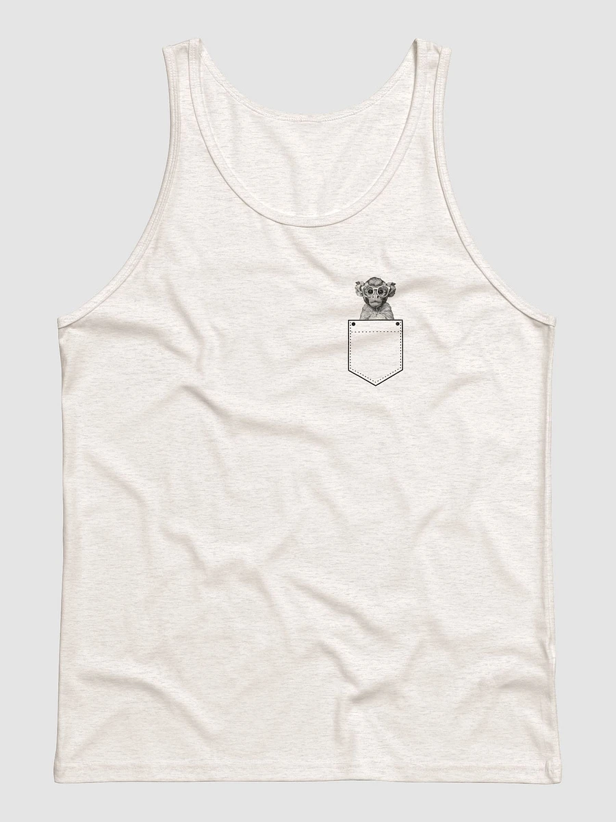 Goggles the Wise Monkey | Tank Top | Pocket Companion | Remember to Always Stay Curious | Empowerment Shirt product image (1)