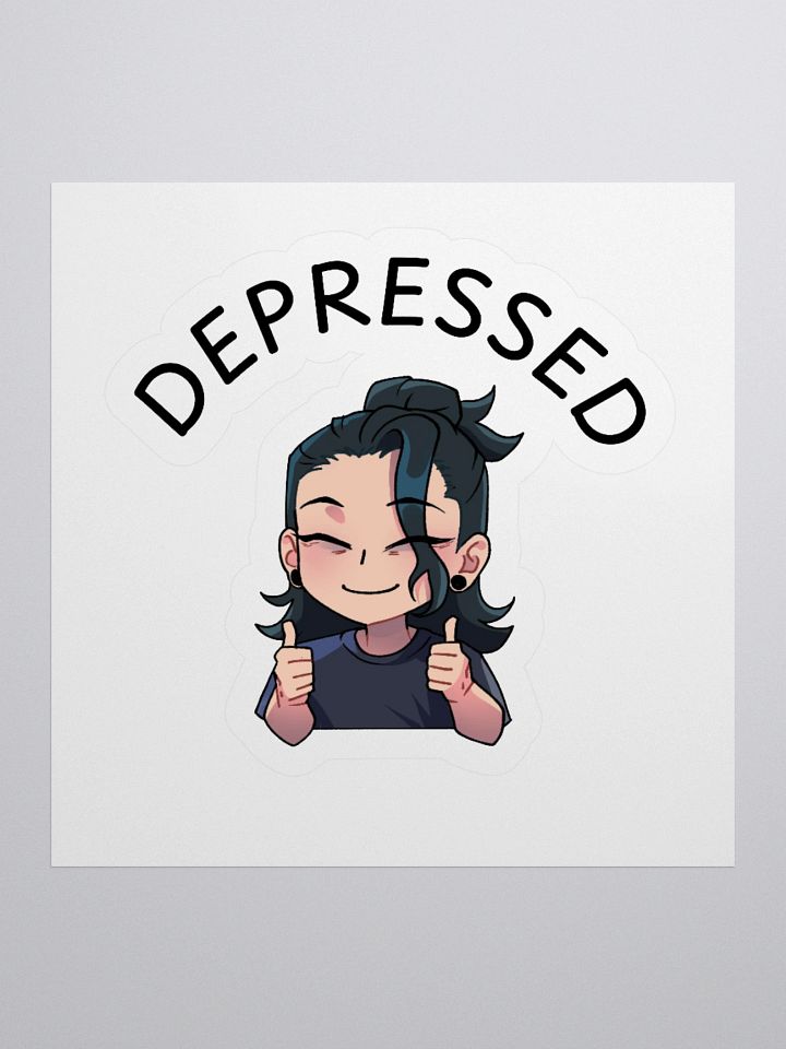 Depressed Geto Kiss Cut Sticker product image (1)