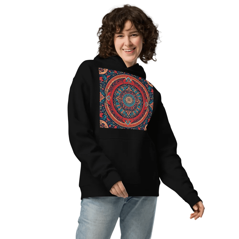Hoodie with Persian Carpet Design Mix of Beautiful Colors product image (3)