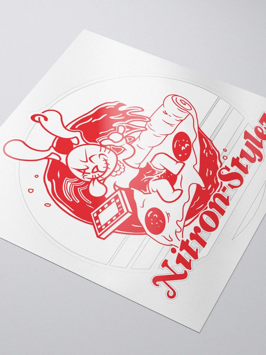 Weirder Stuff Collection - Surfer-Hare Pizza Kiss Cut Sticker product image (4)
