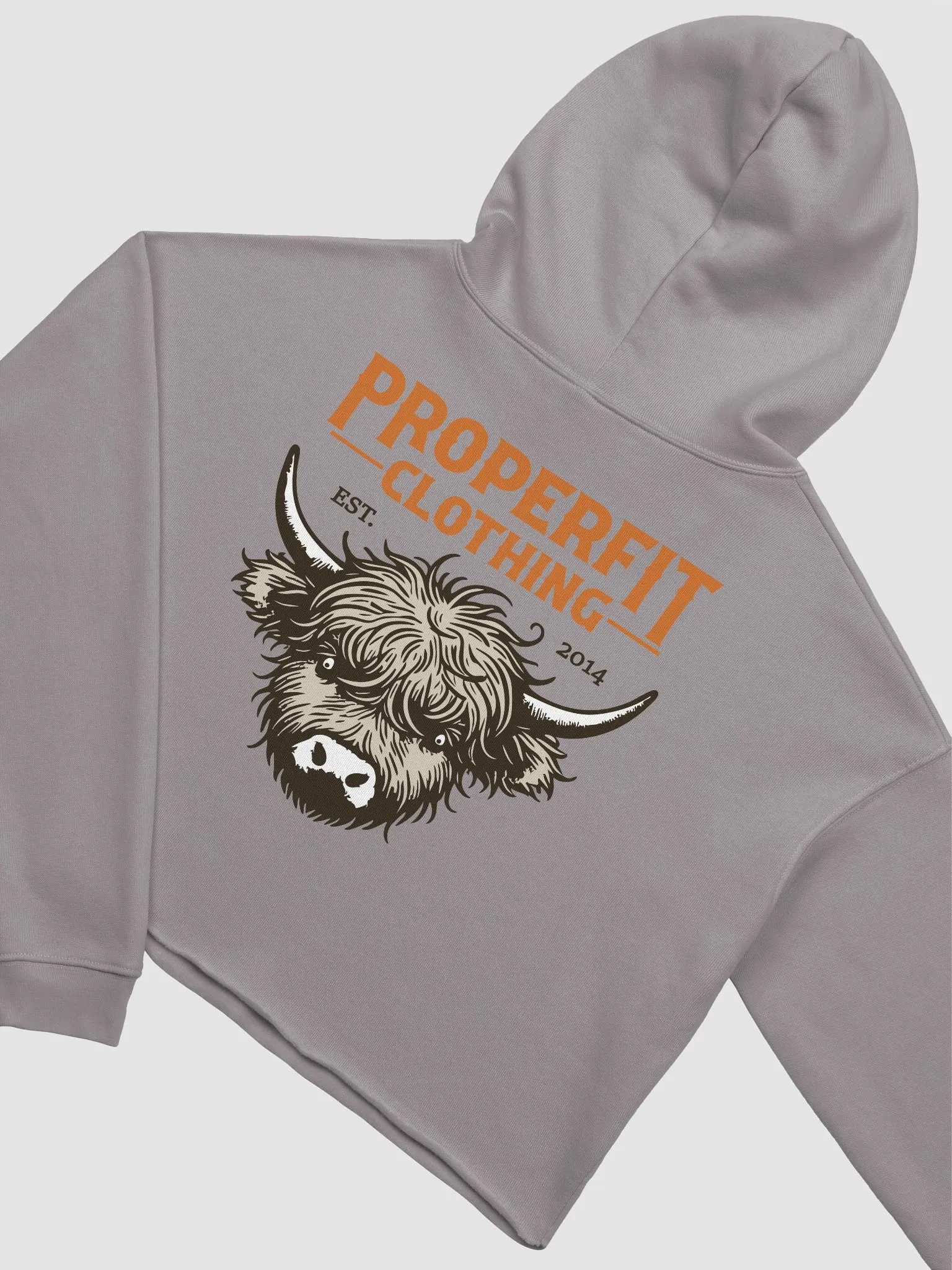 Highland Cow Fleece Crop Hoodie product image (16)