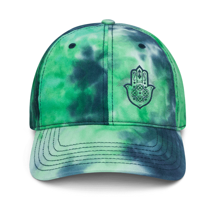 Hamsa Harmony Tie-Dye Dad Hat product image (1)