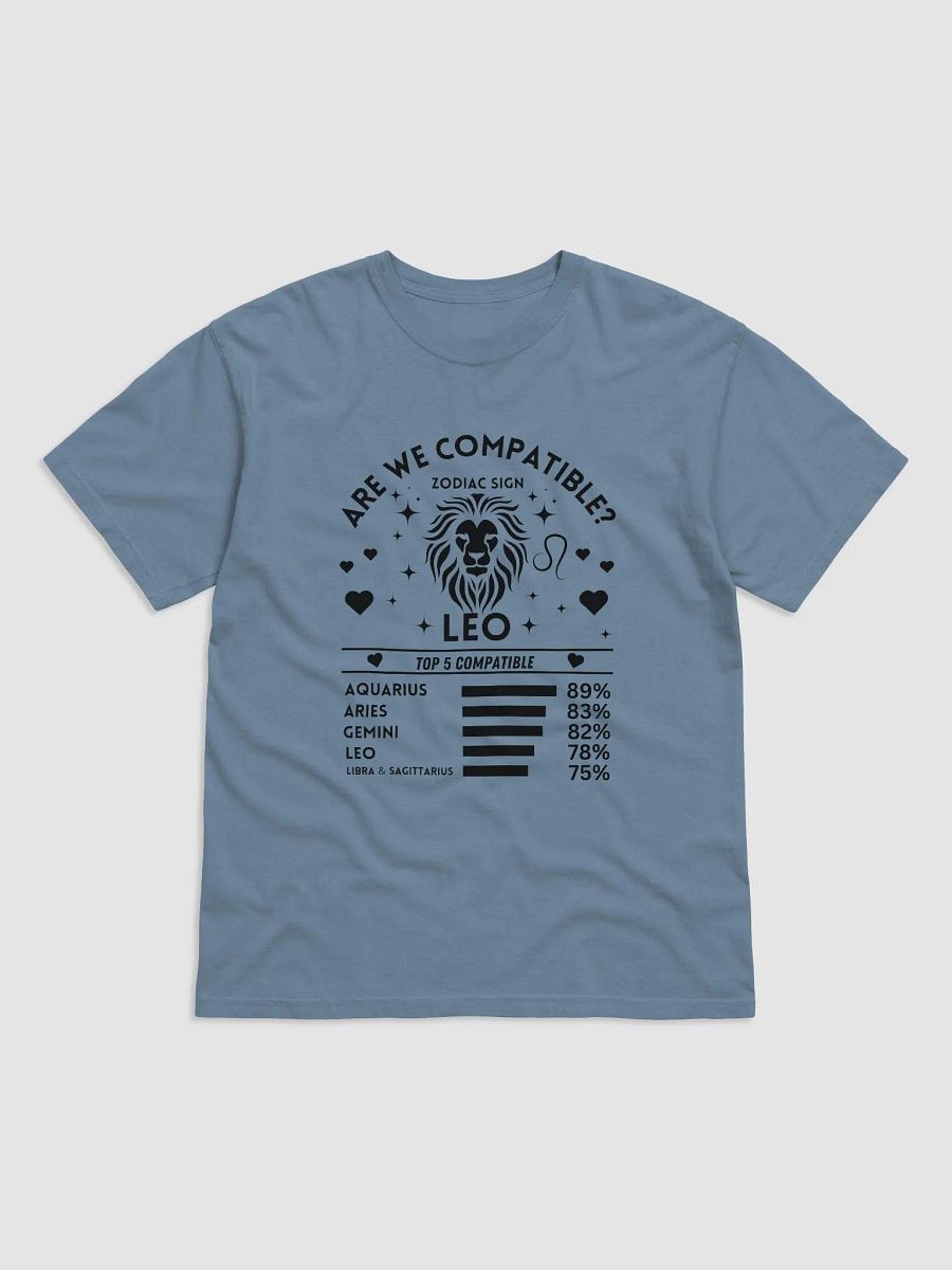 Leo Zodiac Sign Romantic Compatibility T-Shirt - Light Comfort Colors 1717 product image (47)