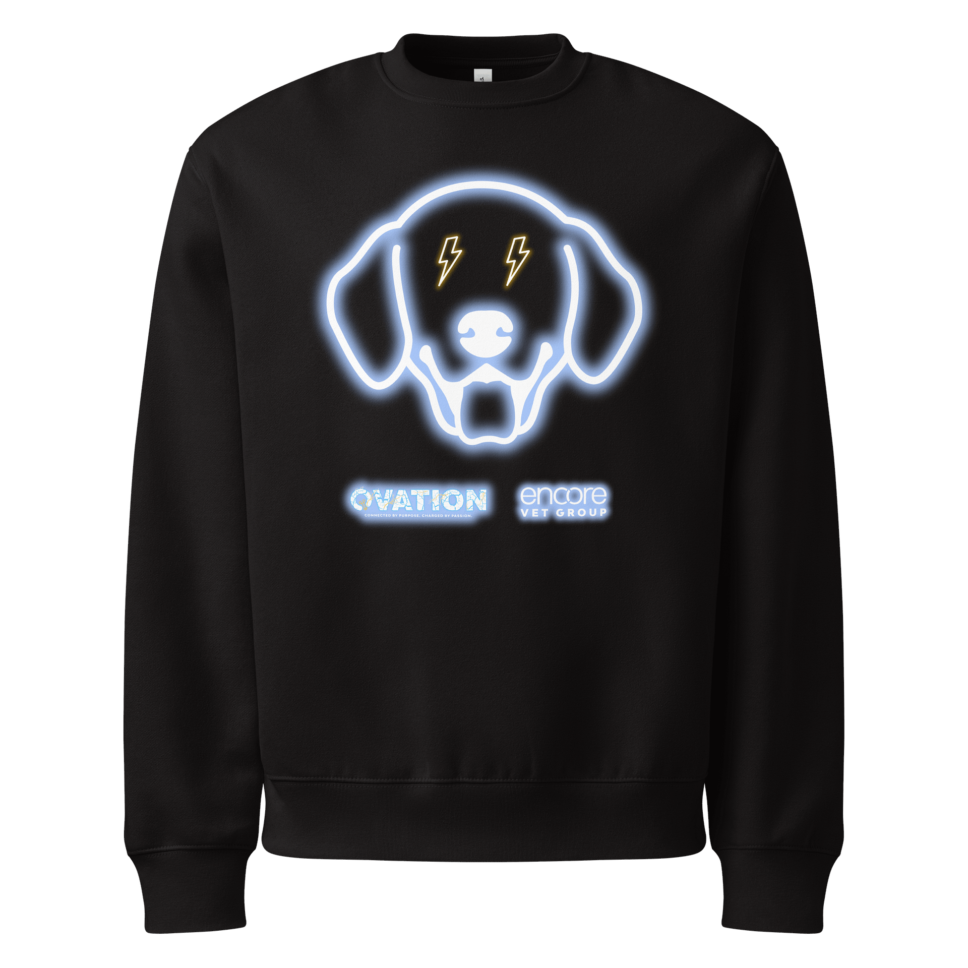 Ovation Electric Dog Oversized Heavyweight Bella+Canvas Sweatshirt product image (1)