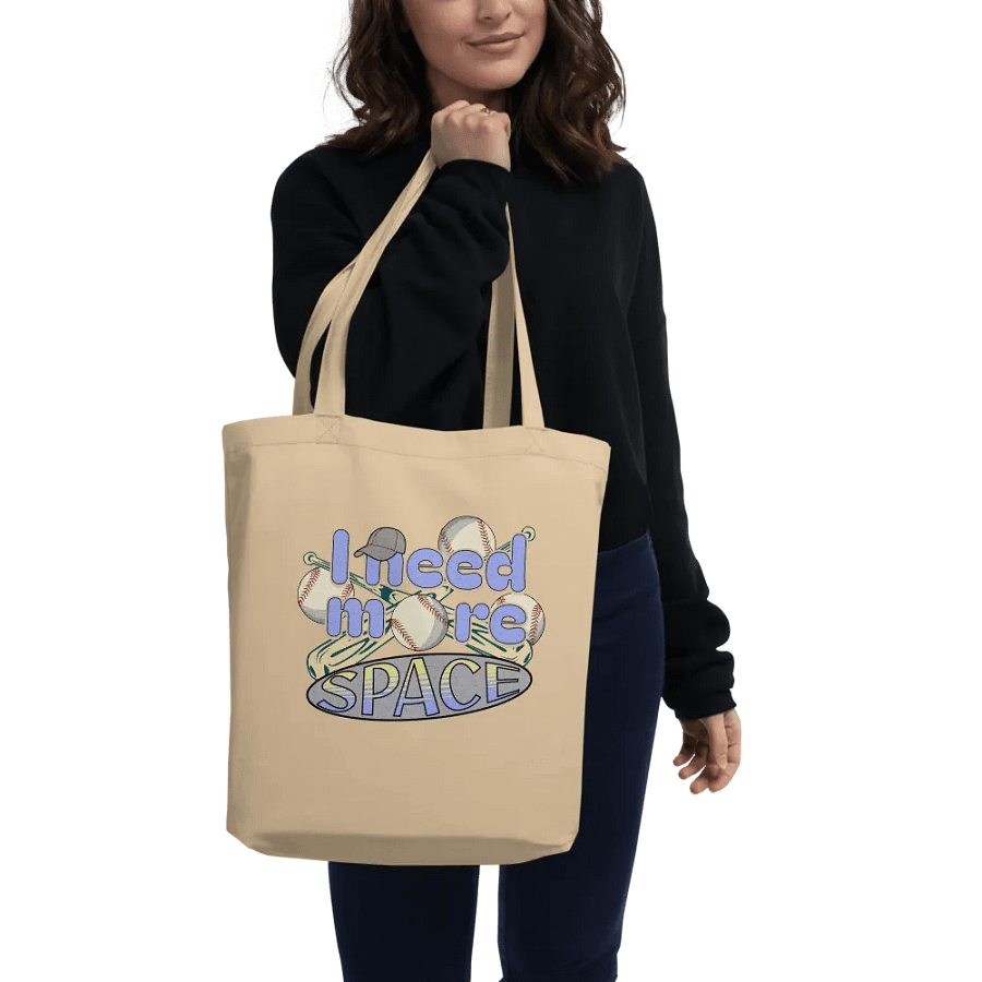I Need More Space Baseball Strike Out in Style Tote Bag product image (2)