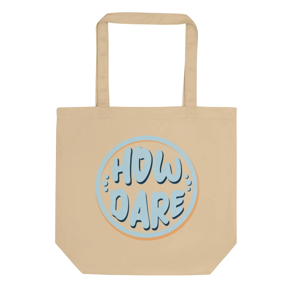 Retro Blue How Dare Tote product image (1)