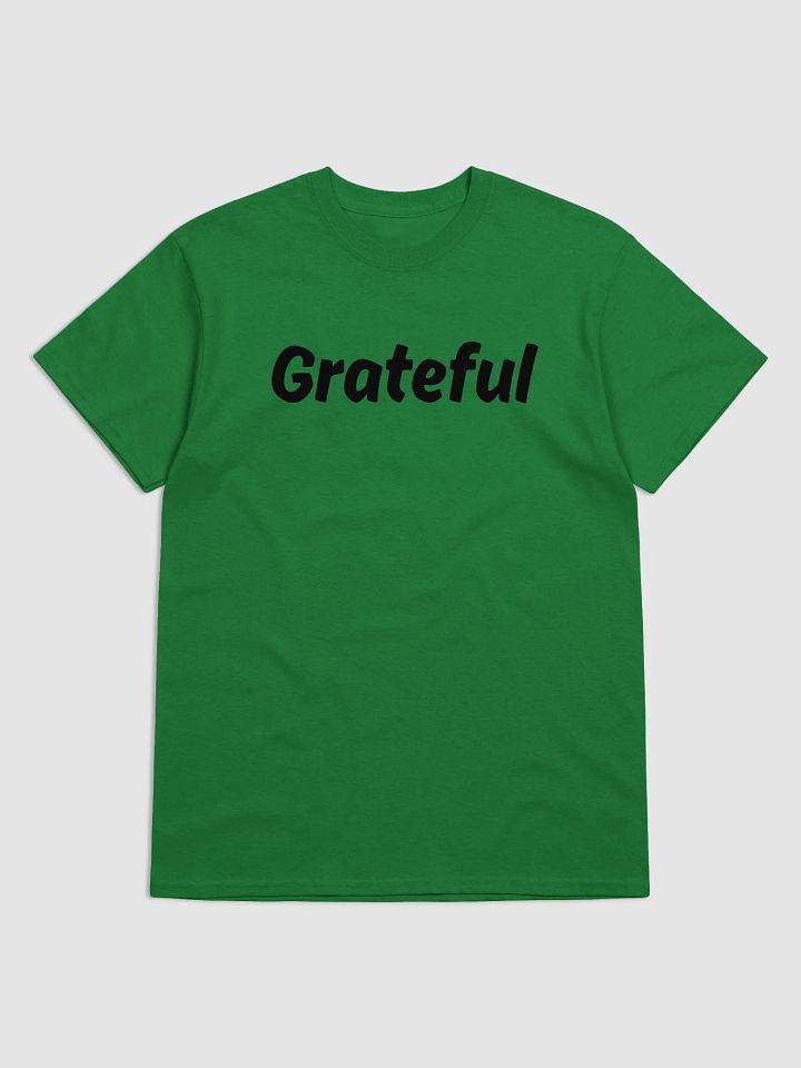 "Grateful" Upbeat Unisex Cotton Tee product image (3)