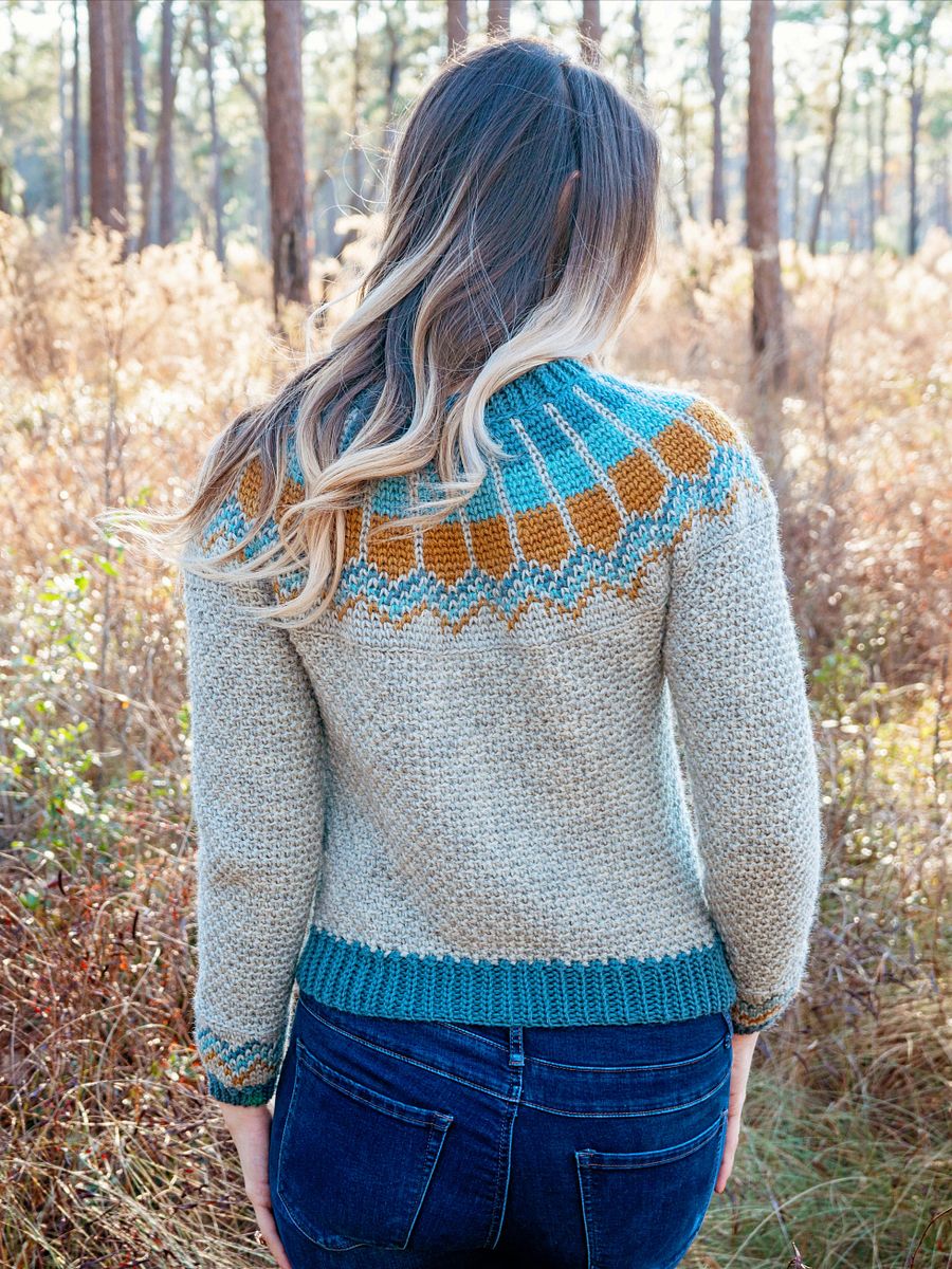 Traveler Crochet Sweater Pattern Tutorial (9 sizes) product image (7)