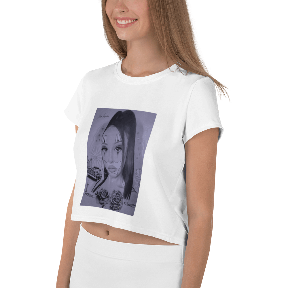 Chicana Love - Crop Top (White) product image (2)