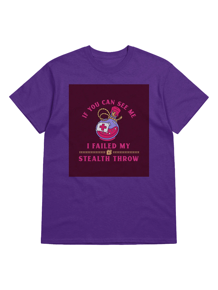 "Failed My Stealth Throw" Gildan Heavyweight T-Shirt - Fun Gaming-Inspired Design product image (1)