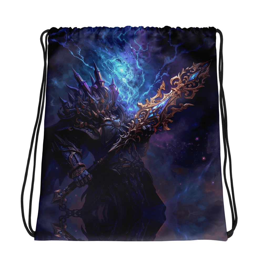 Cosmic Warrior All-Over Print Drawstring Bag product image (1)