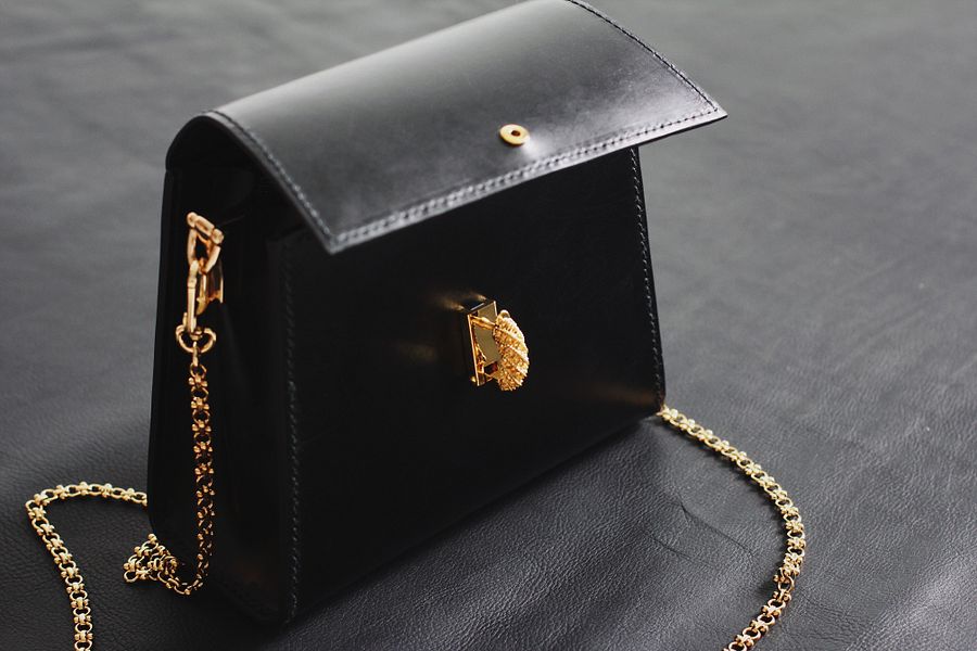 Black Leather Cross-body Bag - Small product image (7)