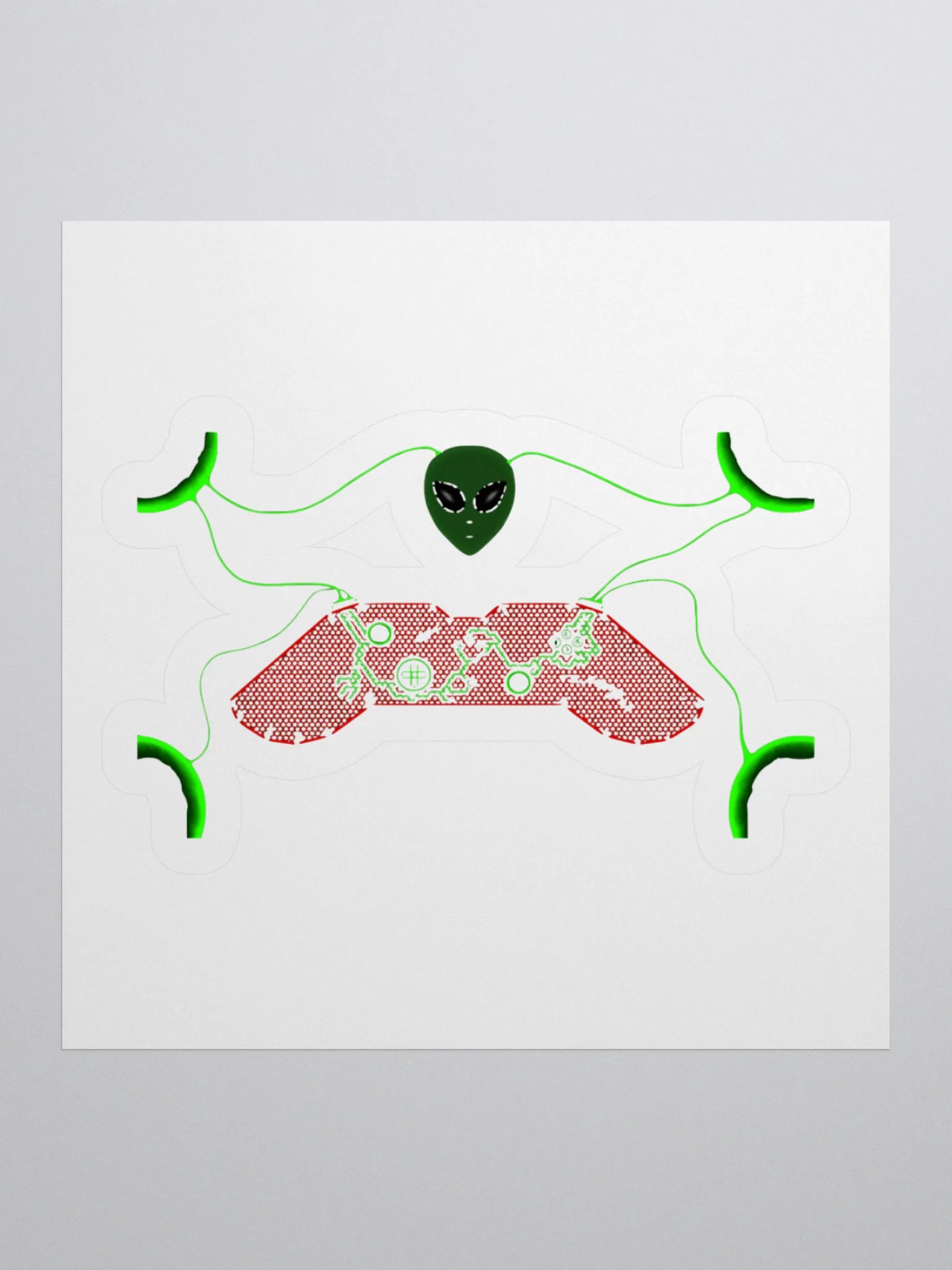 Alien Gaming Controller Sticker Pack product image (1)