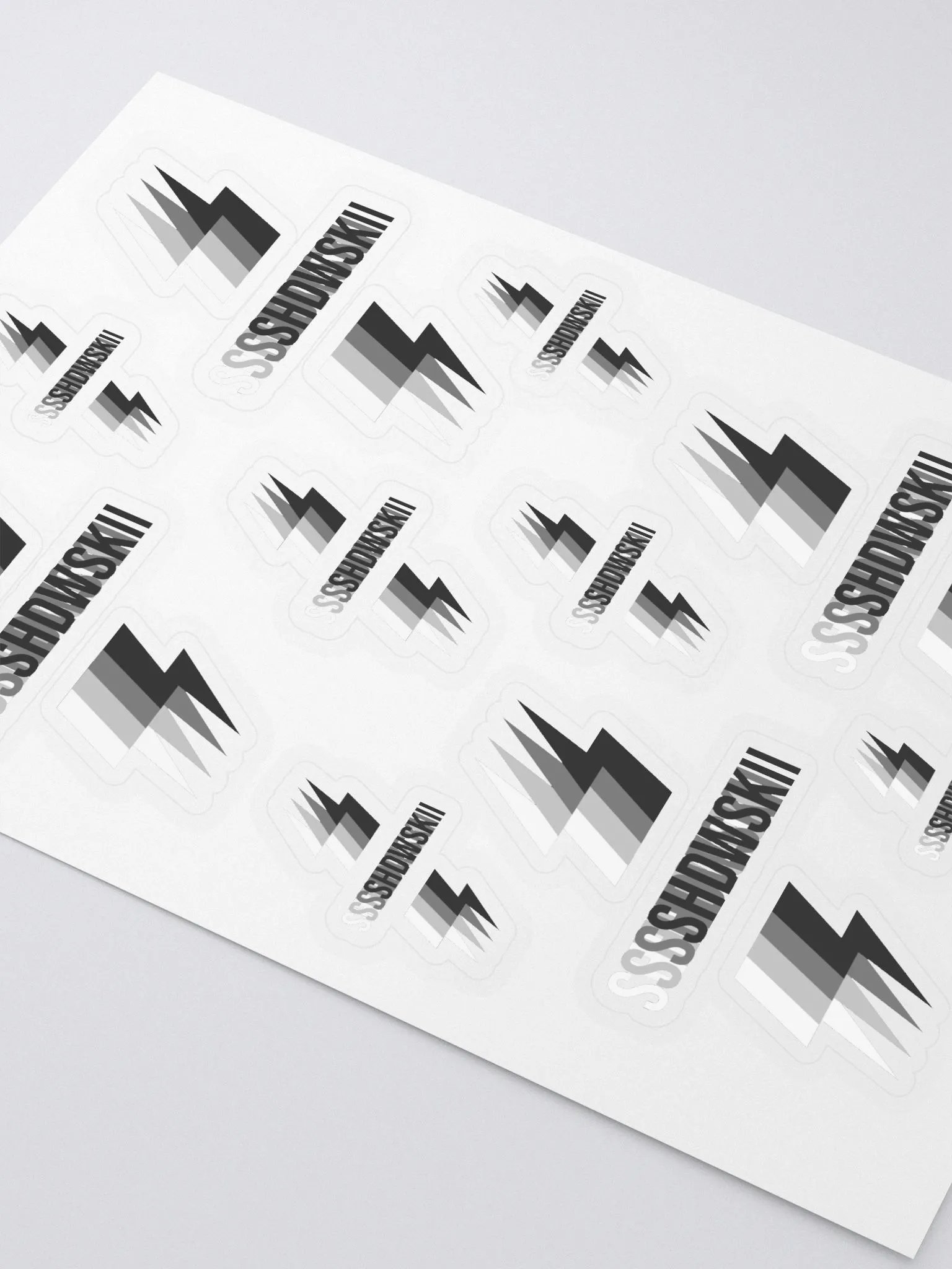 3D STICKERS / BLACK TO WHITE product image (3)