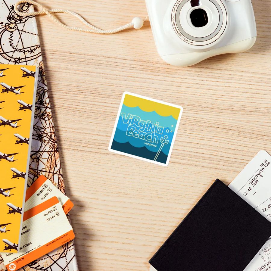 Virginia Beach Waves Magnet product image (9)