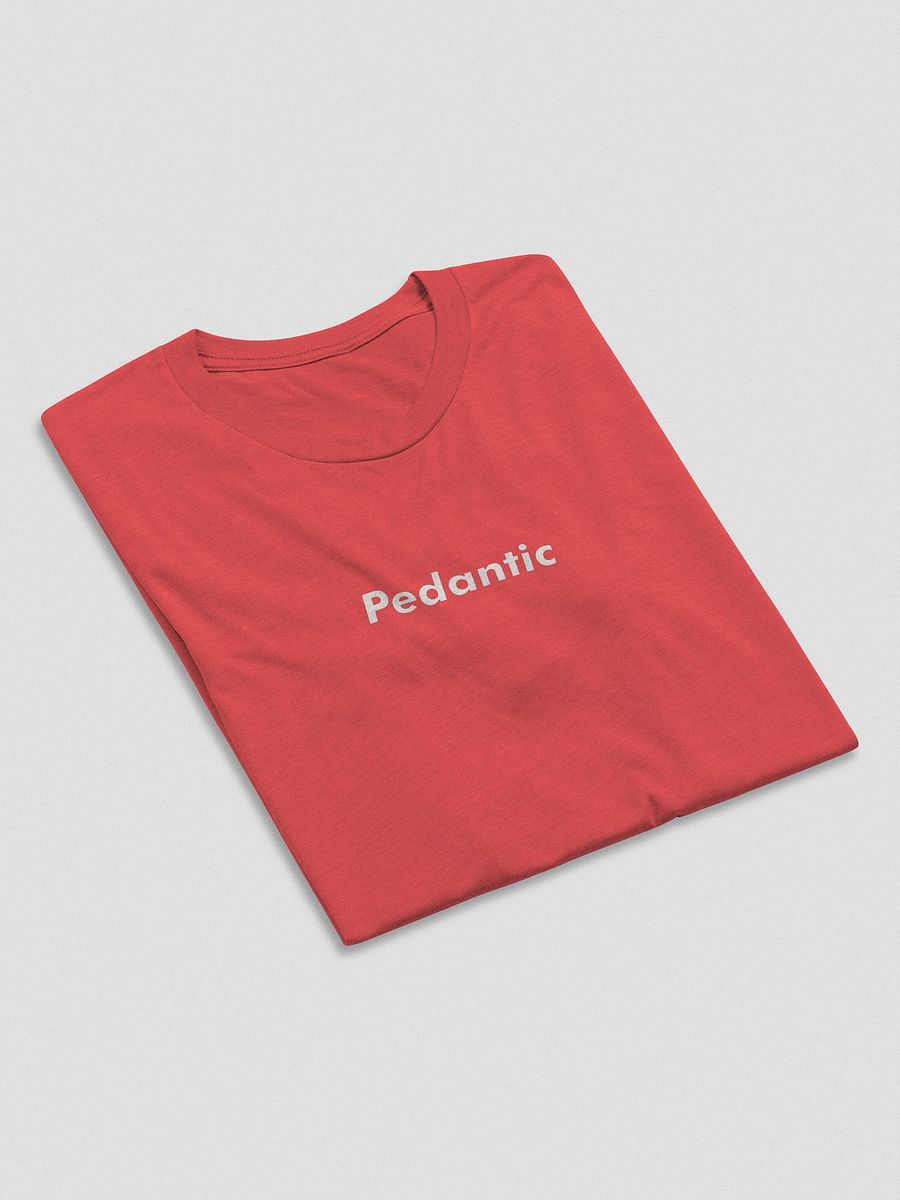 Pedantic T-Shirt (White Text, Tri-Blend) product image (61)