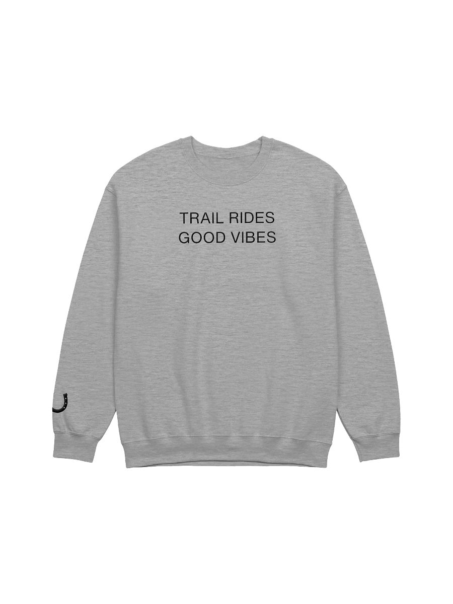 Trail Ride Good Vibes with Horseshoe Embroidered Sweatshirt product image (15)