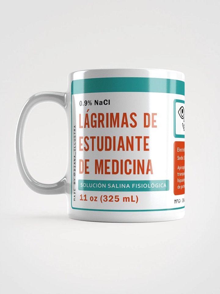 "Lágrimas de estudiante de medicina" (SPANISH) Ceramic mug product image (1)