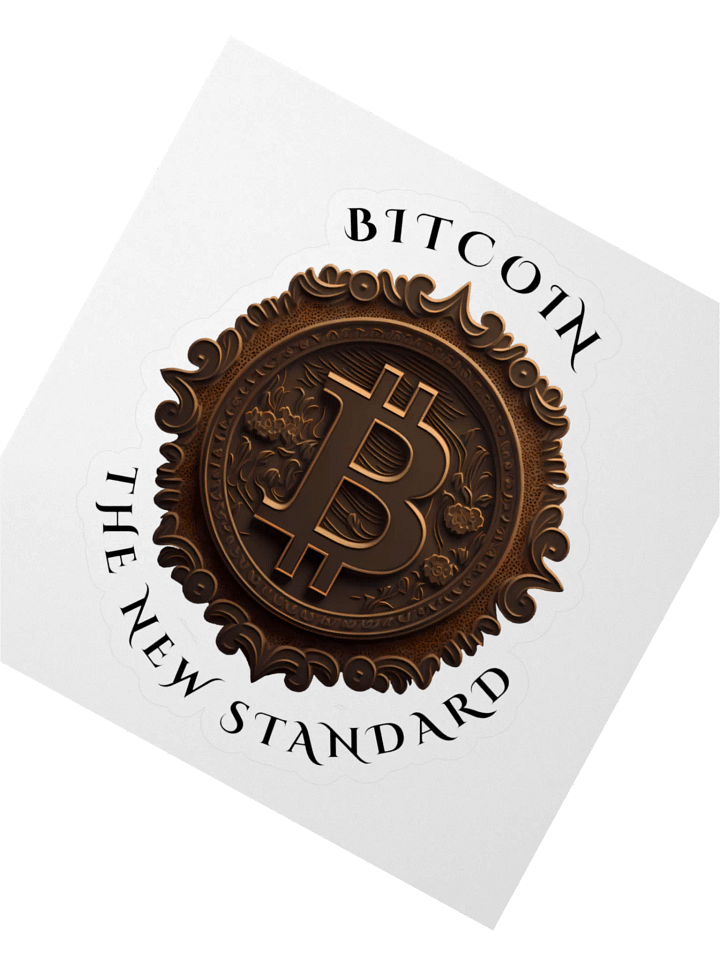 Bitcoin The New Standard Kiss Cut Stickers product image (2)