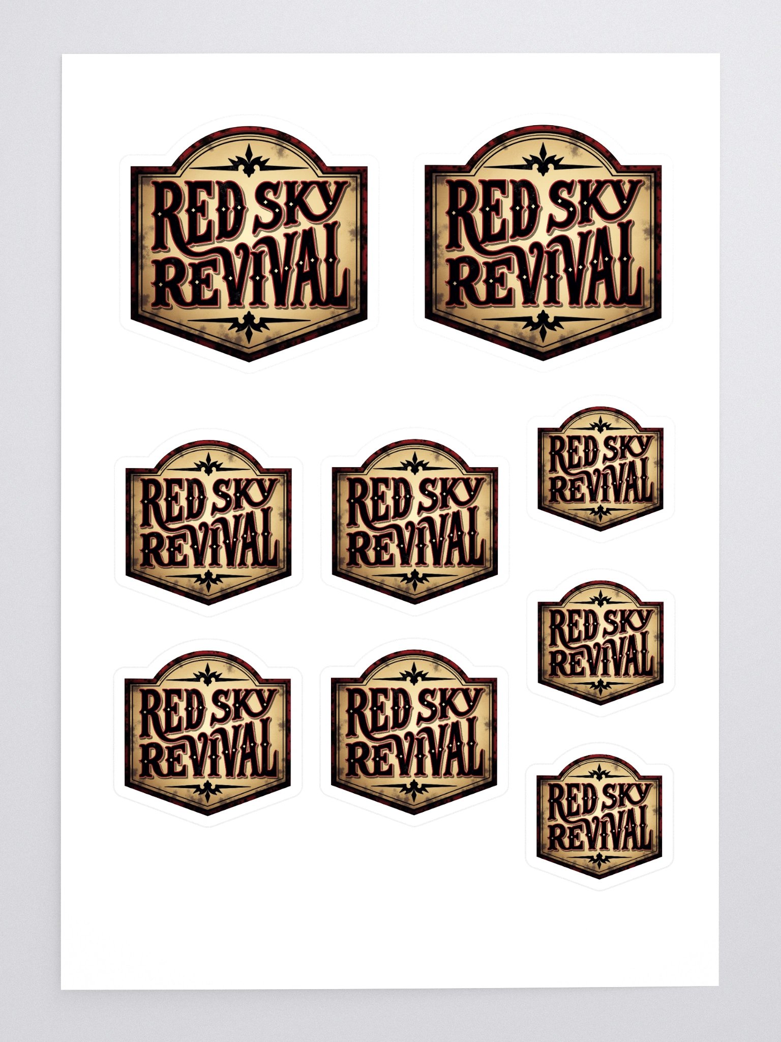 Red Sky Revival Sticker Sheet product image (3)