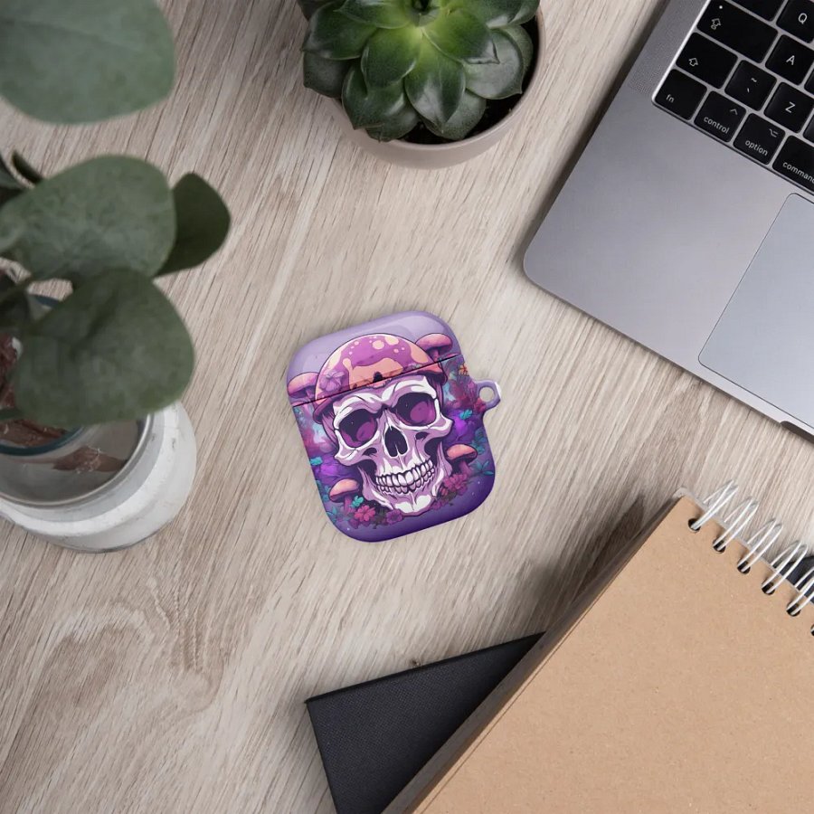 Psychedelic Mushroom Skull AirPods® Case product image (5)