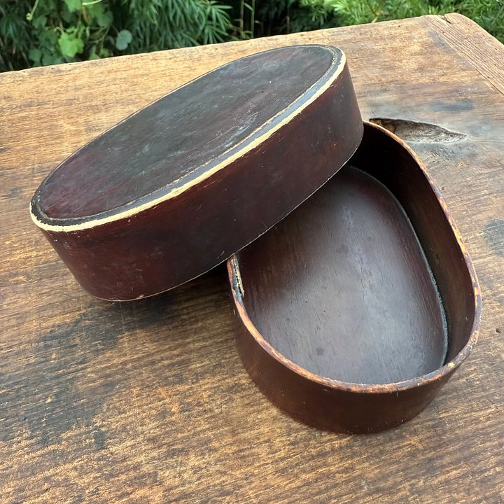🎎 Antique Meiji–Taishō Ikawa Menpa Bento Box – Hinoki & Cherry Bark – Japan Antique Roadshow product image (2)