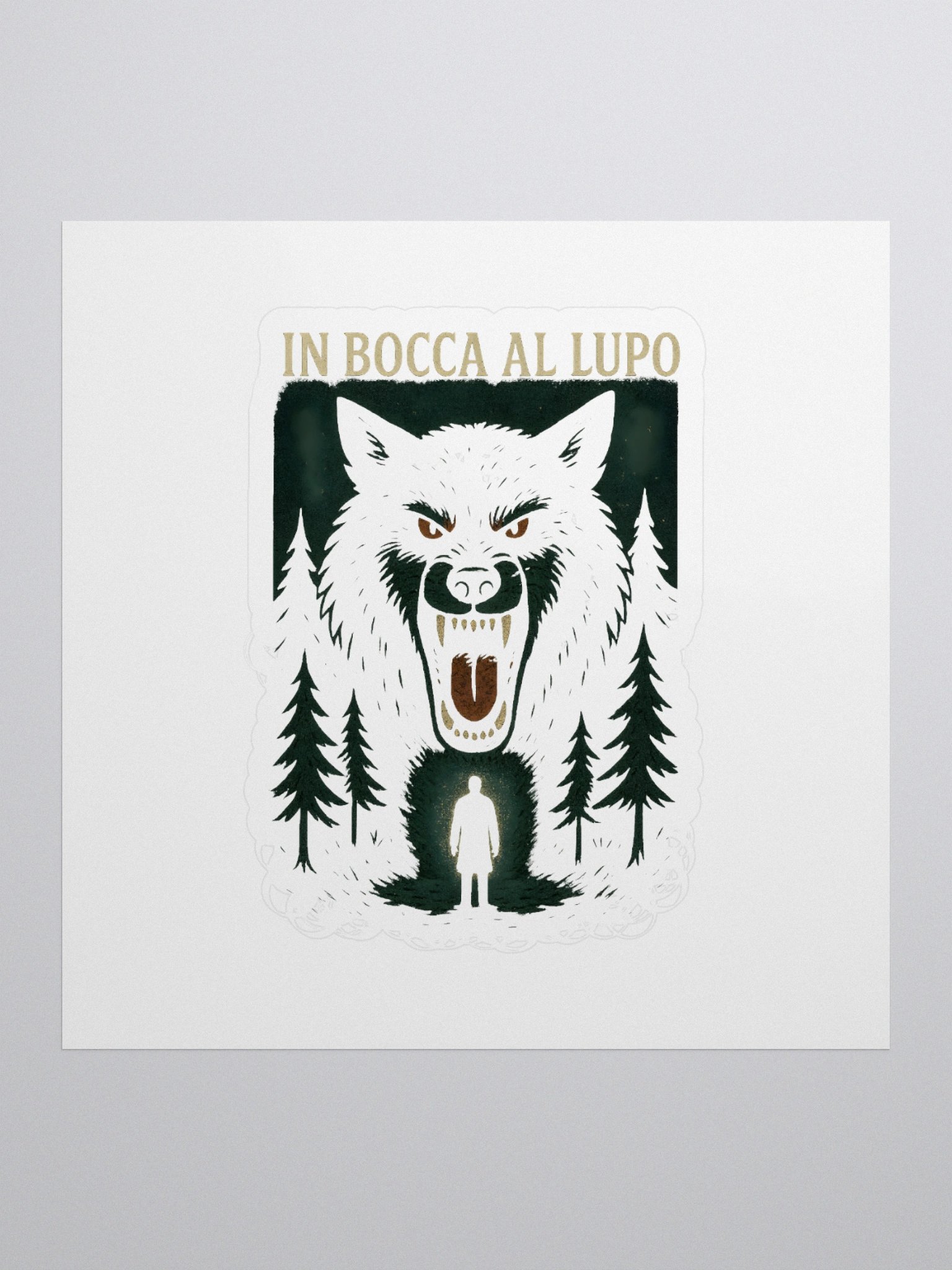 In bocca al lupo sticker by dark alphabet product image (1)