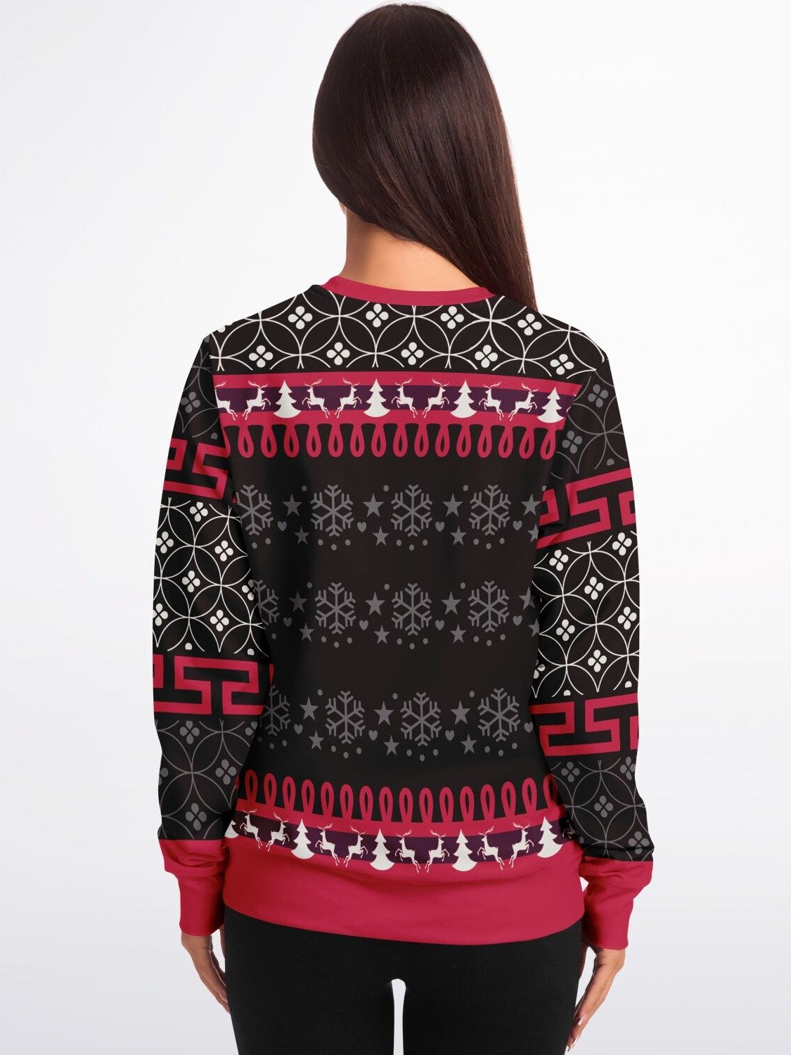 Santa Parkour Ugly Christmas Sweater | Funny Athletic Holiday Sweatshirt | Unique Winter Christmas Party Outfit product image (8)