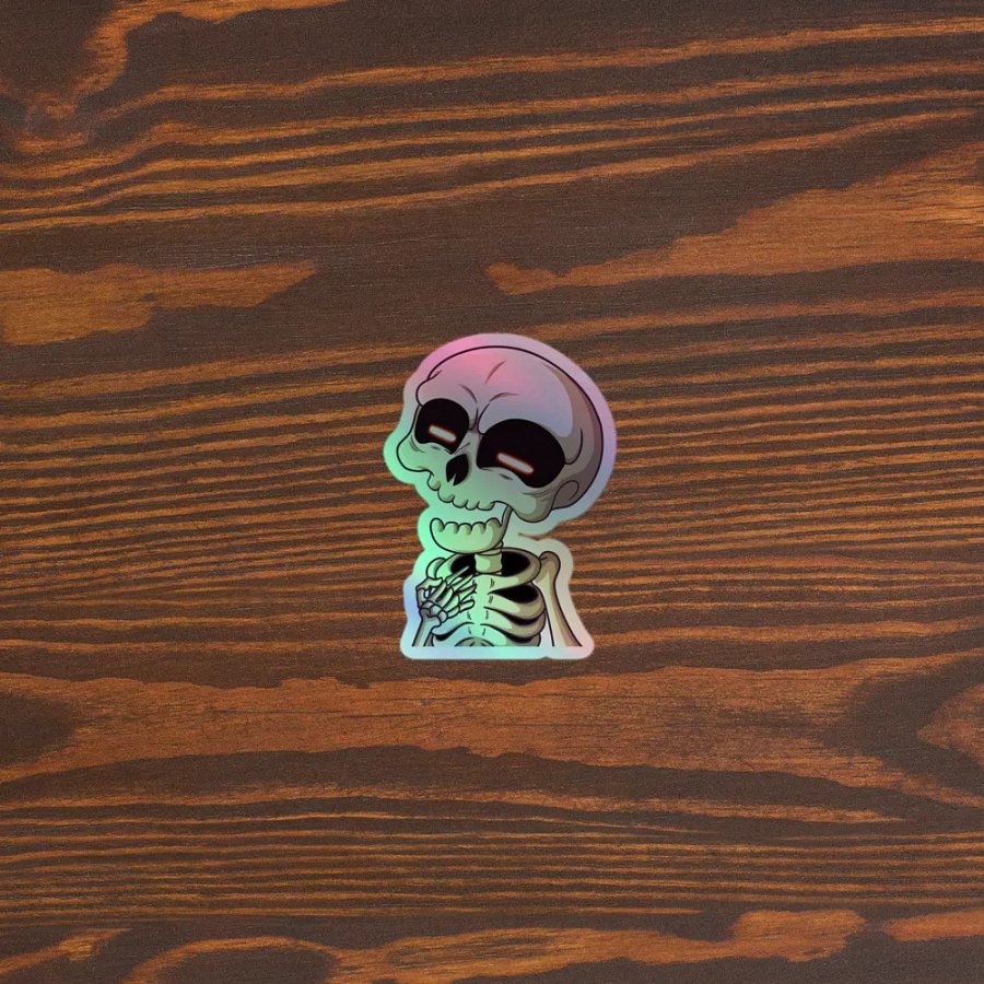 Funny Bones Holographic sticker product image (5)