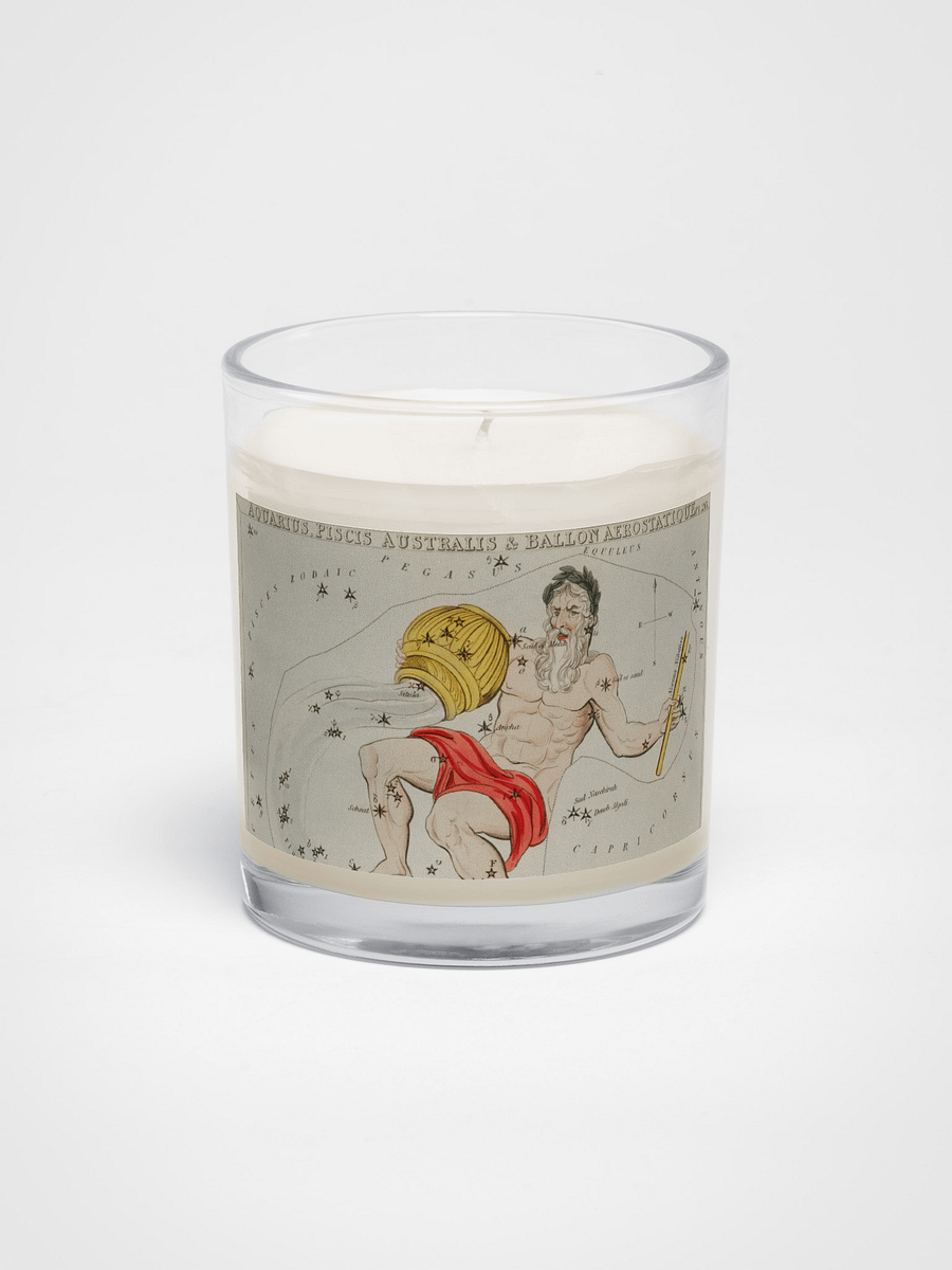 Zodiac Aquarius. Soy Wax Candle product image (1)