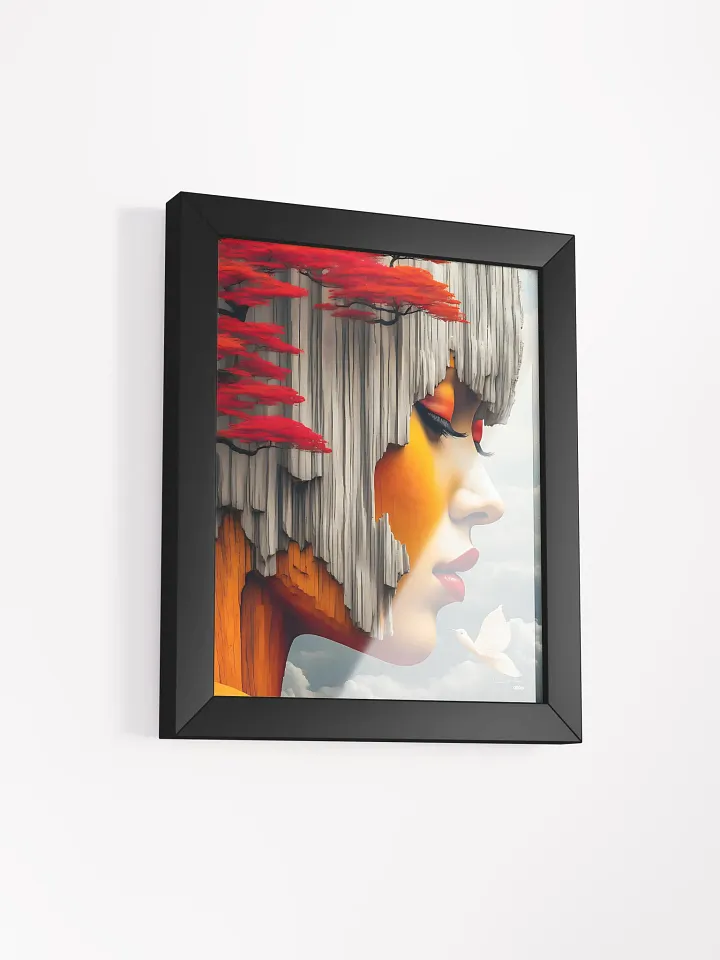 A Colorful Dance of the Soul: Framed Surrealist Female Portrait product image (22)