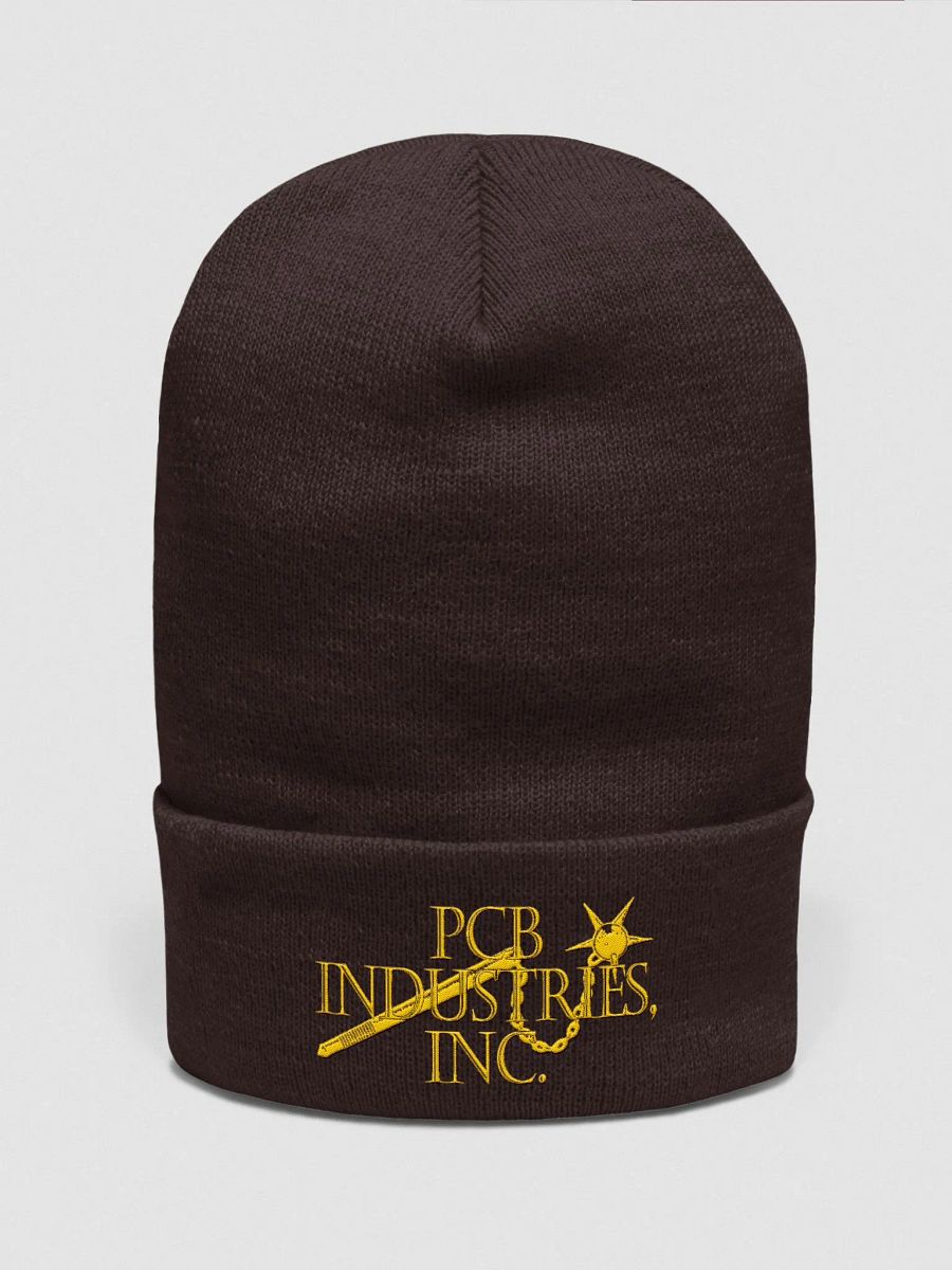 PCB Industries Embroidered Beanie (yellow logo) product image (2)