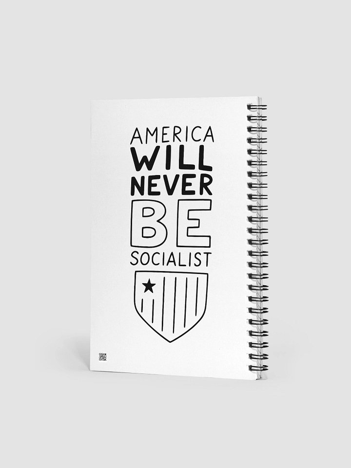 America Won't Be Socialist" kid- Spiral Notebook product image (2)